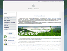 Tablet Screenshot of muntech.sk